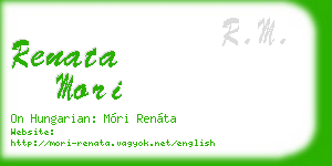 renata mori business card